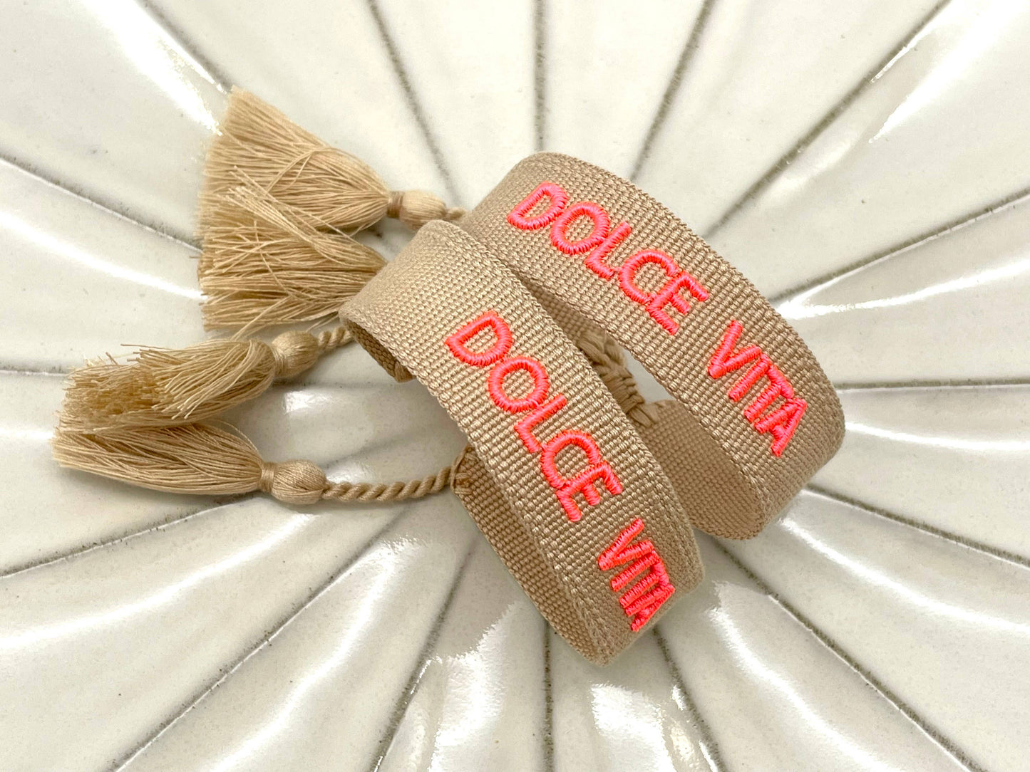 Parsley & Pepper - Bracelet Dolce Vita caramel/corail
