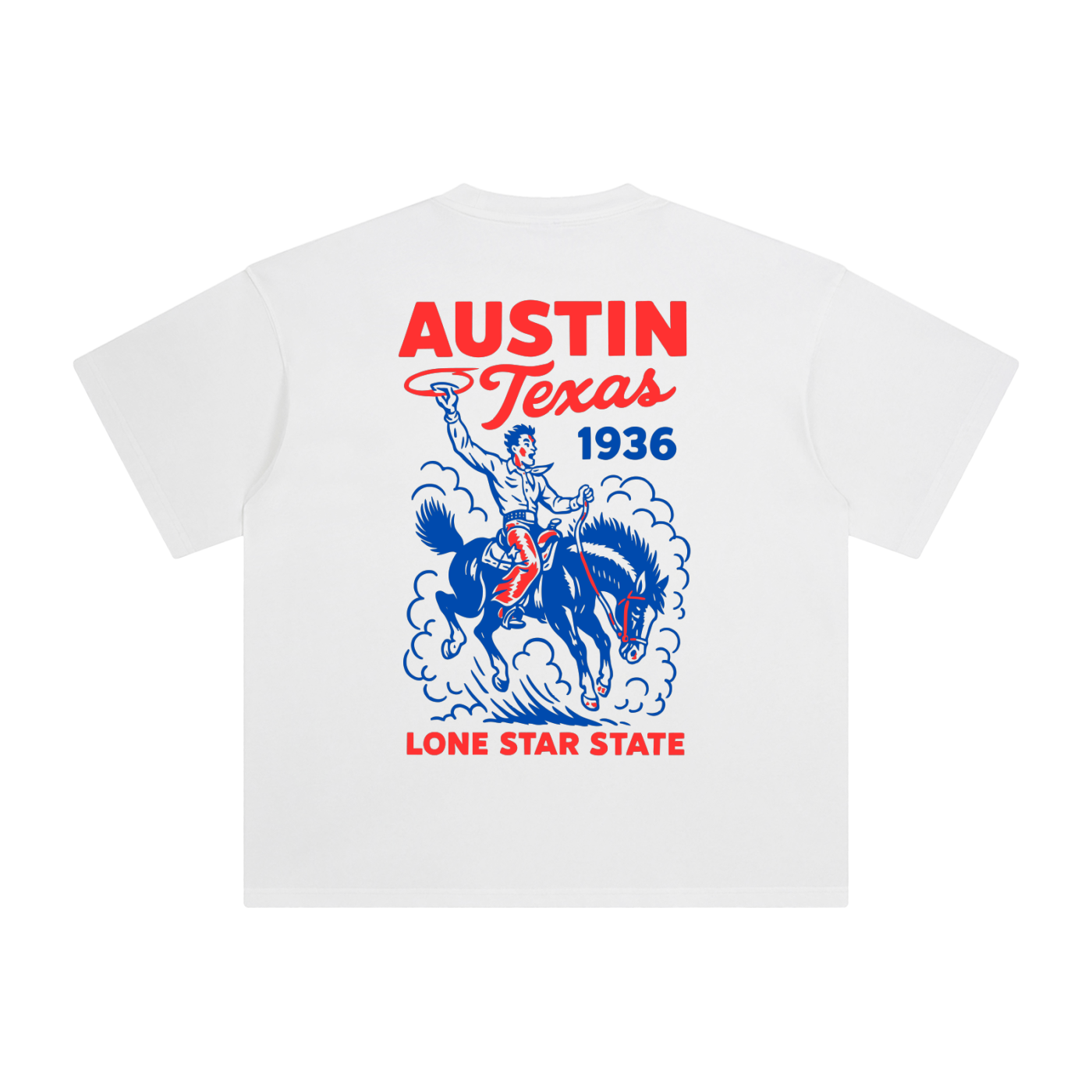Tailspin - Austin Texas Lone Rider T-Shirt unisex