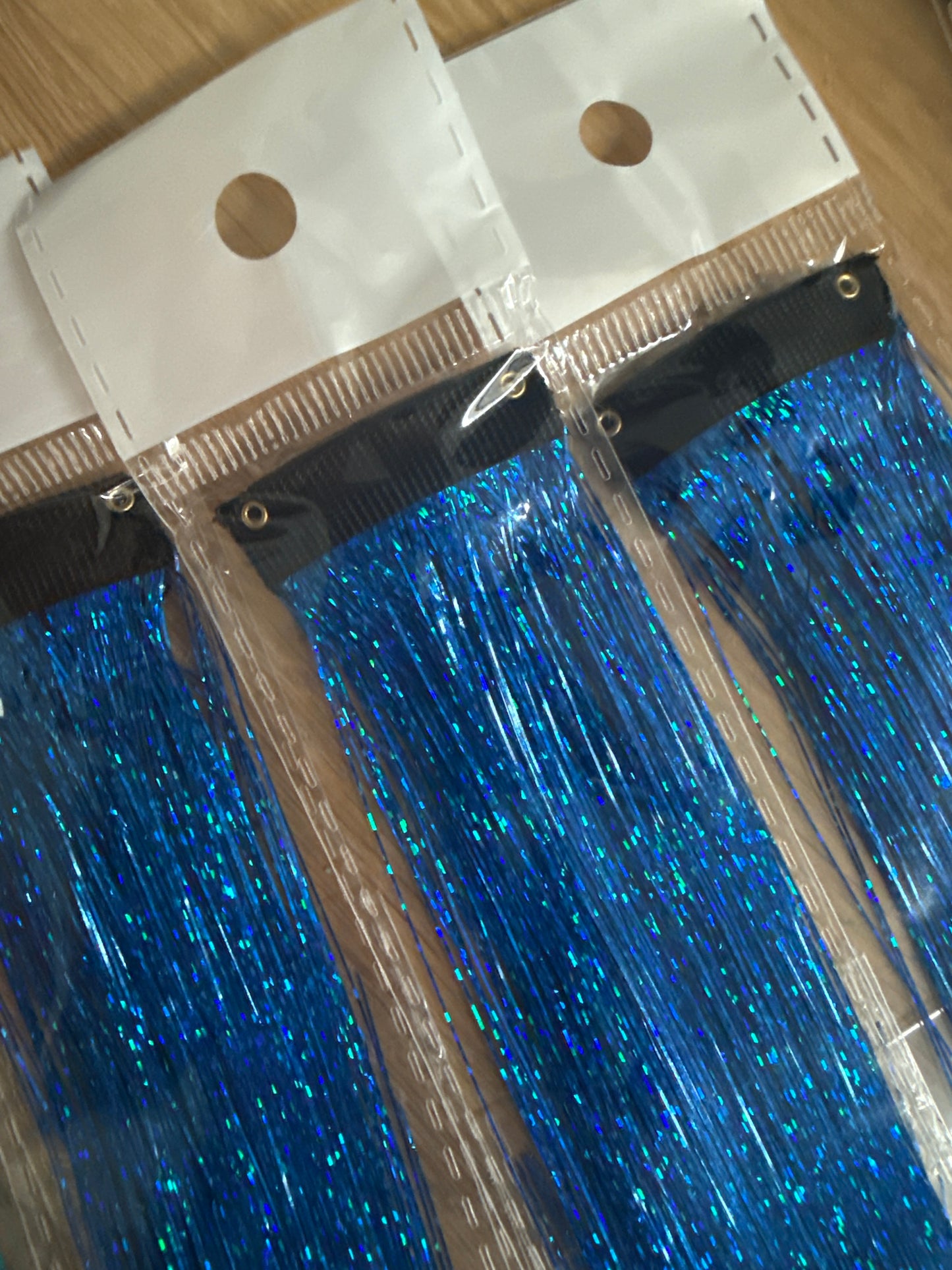 FMH - Clip-in volle hair tinsels glitter per stuk