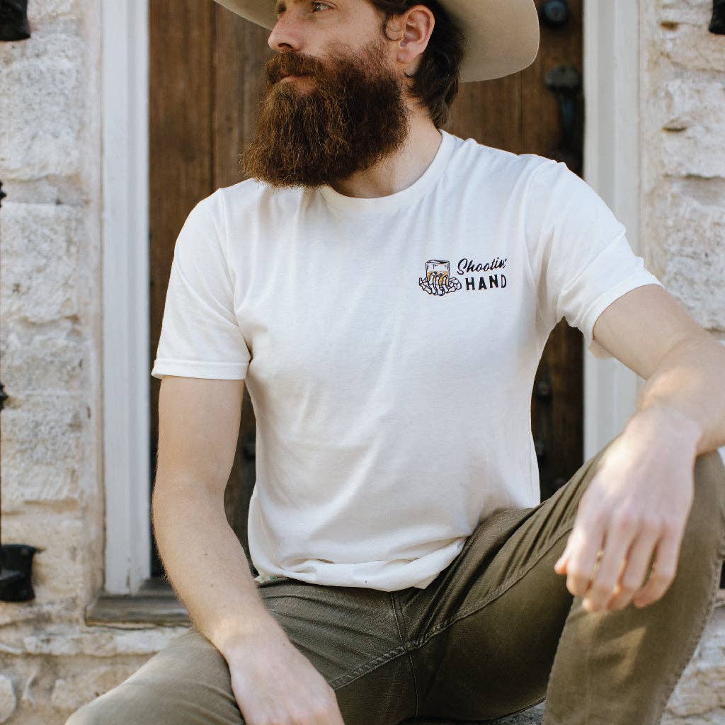 Sendero - T-shirt Never drink with your shooting hand Unisex