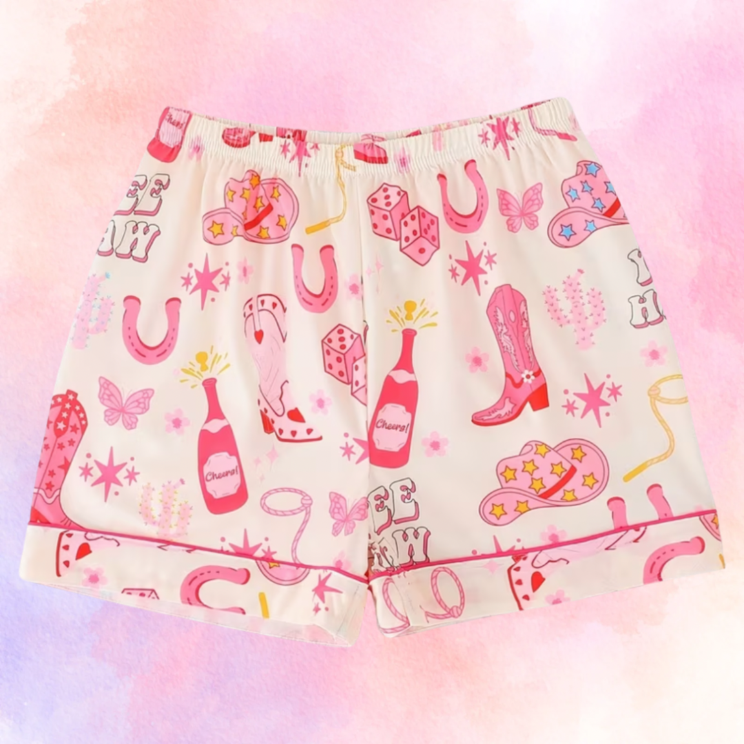 FMH - Pijama de verano para niños / conjunto de descanso Pony Party