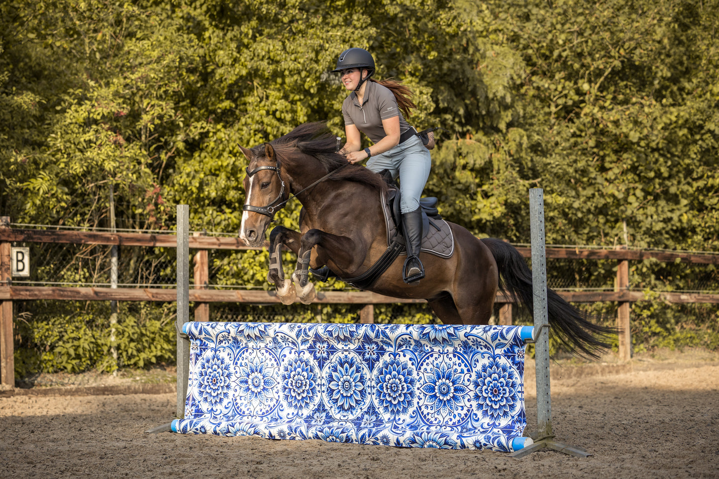 Jumpbanners - Hinderniszeil Rocket Delftsblauw