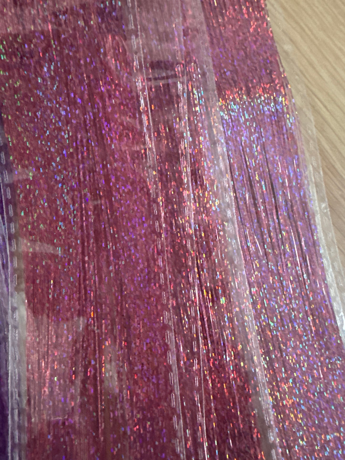 FMH - Clip-in volle hair tinsels glitter per stuk