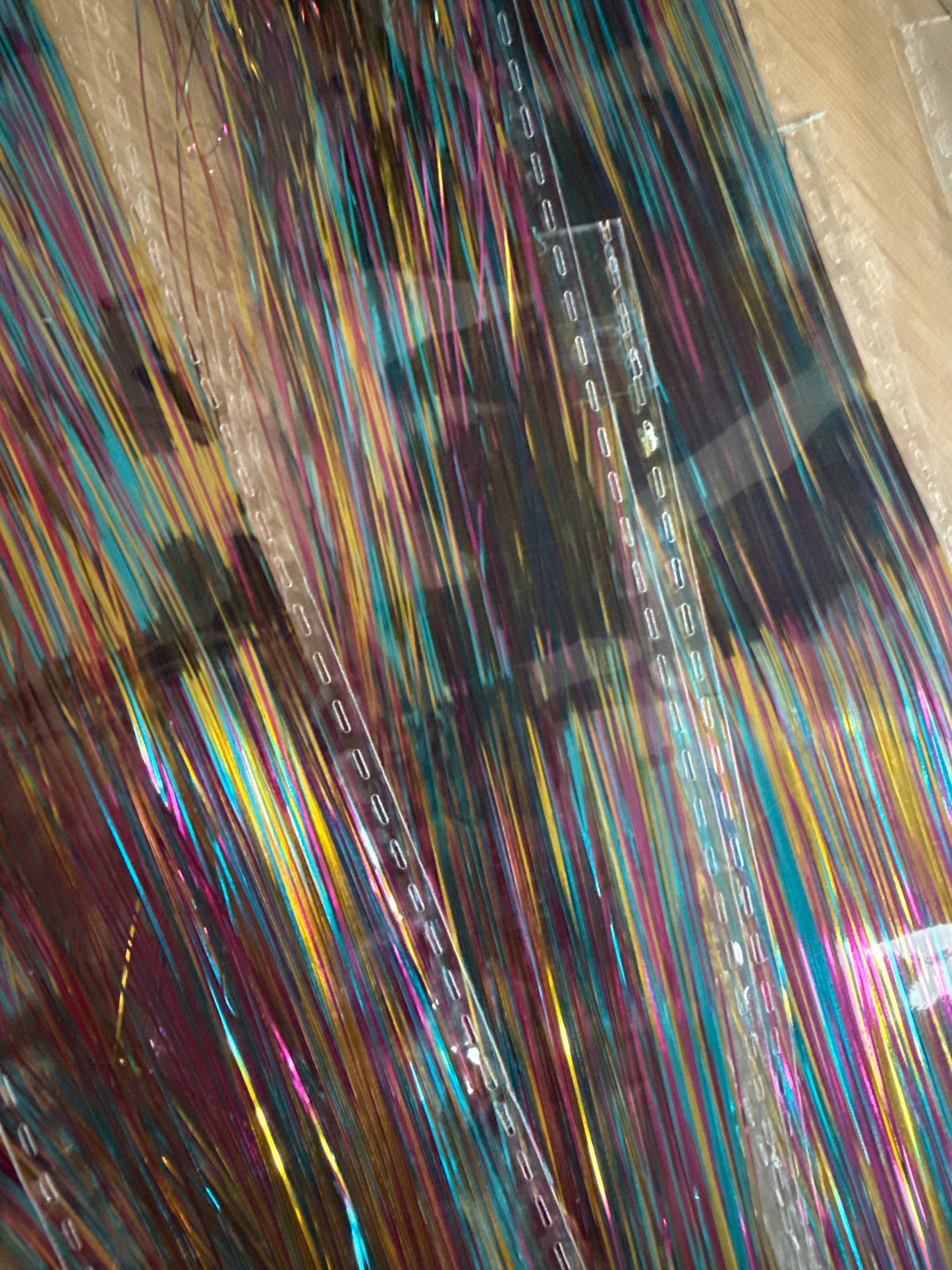 FMH - Clip-in volle hair tinsels glitter per stuk