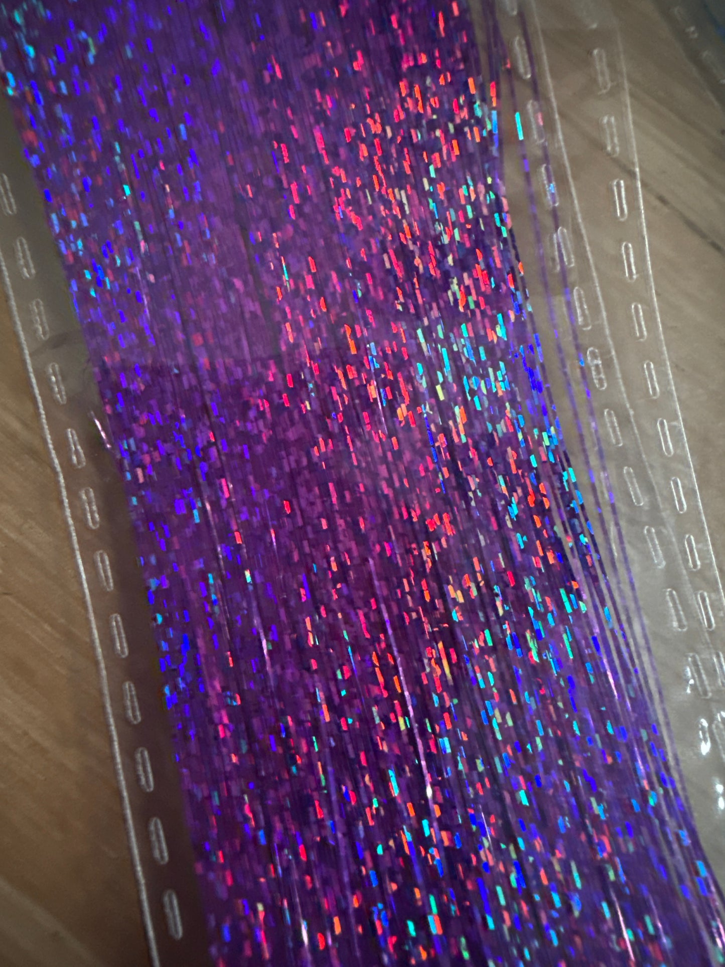 FMH - Clip-in volle hair tinsels glitter per stuk