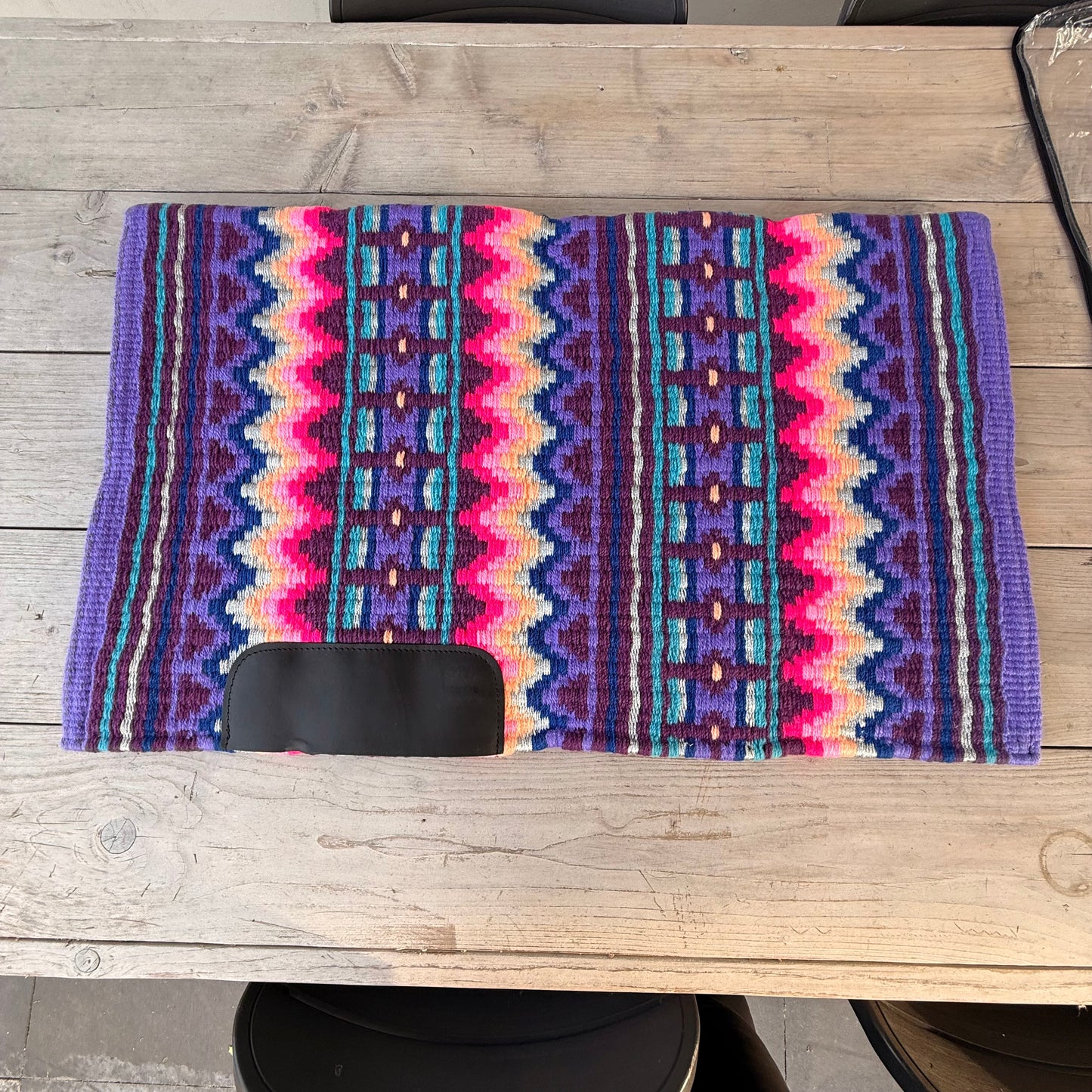 SB001 - Western oversized showblanket A - Paars, roze, perzik, blauw, zilver