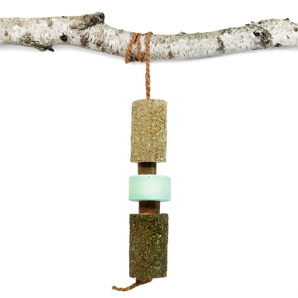 Herbi Horse - Wooden herbal play rope with Breath lick stone