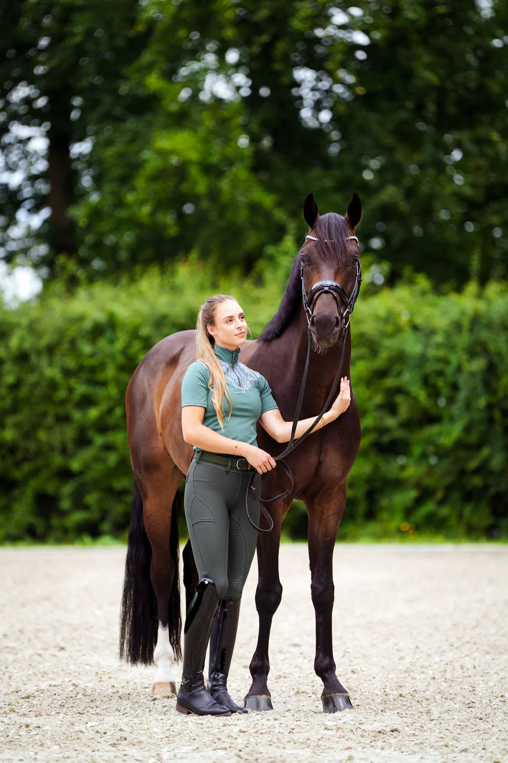 Donqui - Rijlegging dames donkergroen