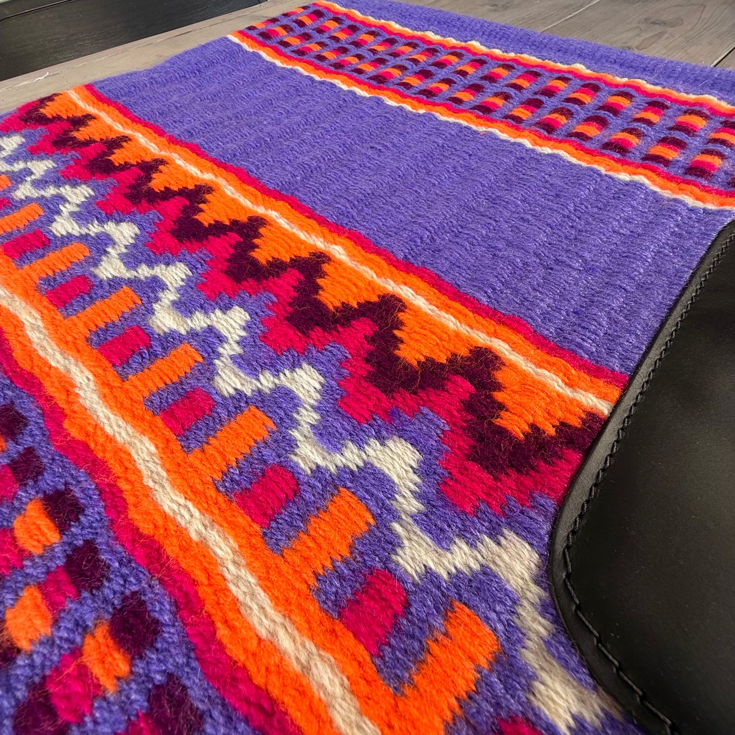 OP=OP - SB006 - Western oversized showblanket B - Paars, oranje, bordeaux