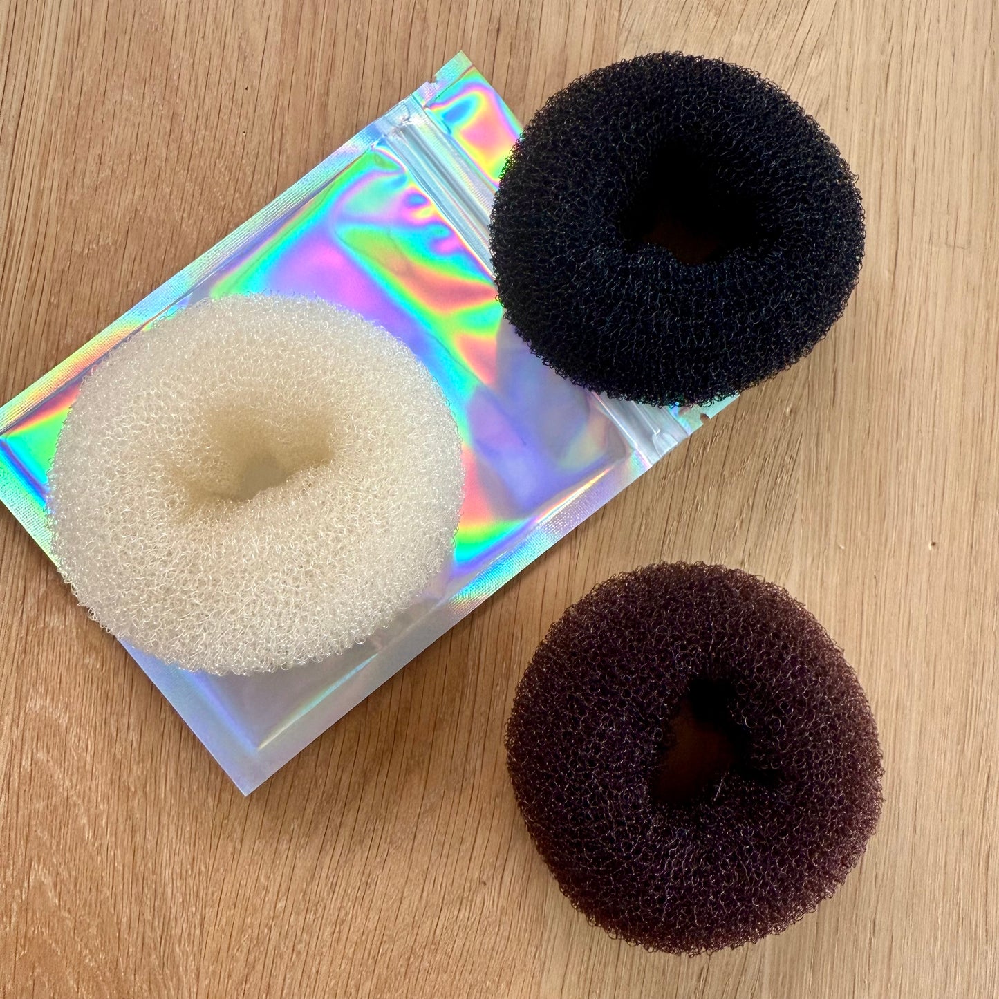 FMH - Medium donut blond, bruin of zwart 7cm