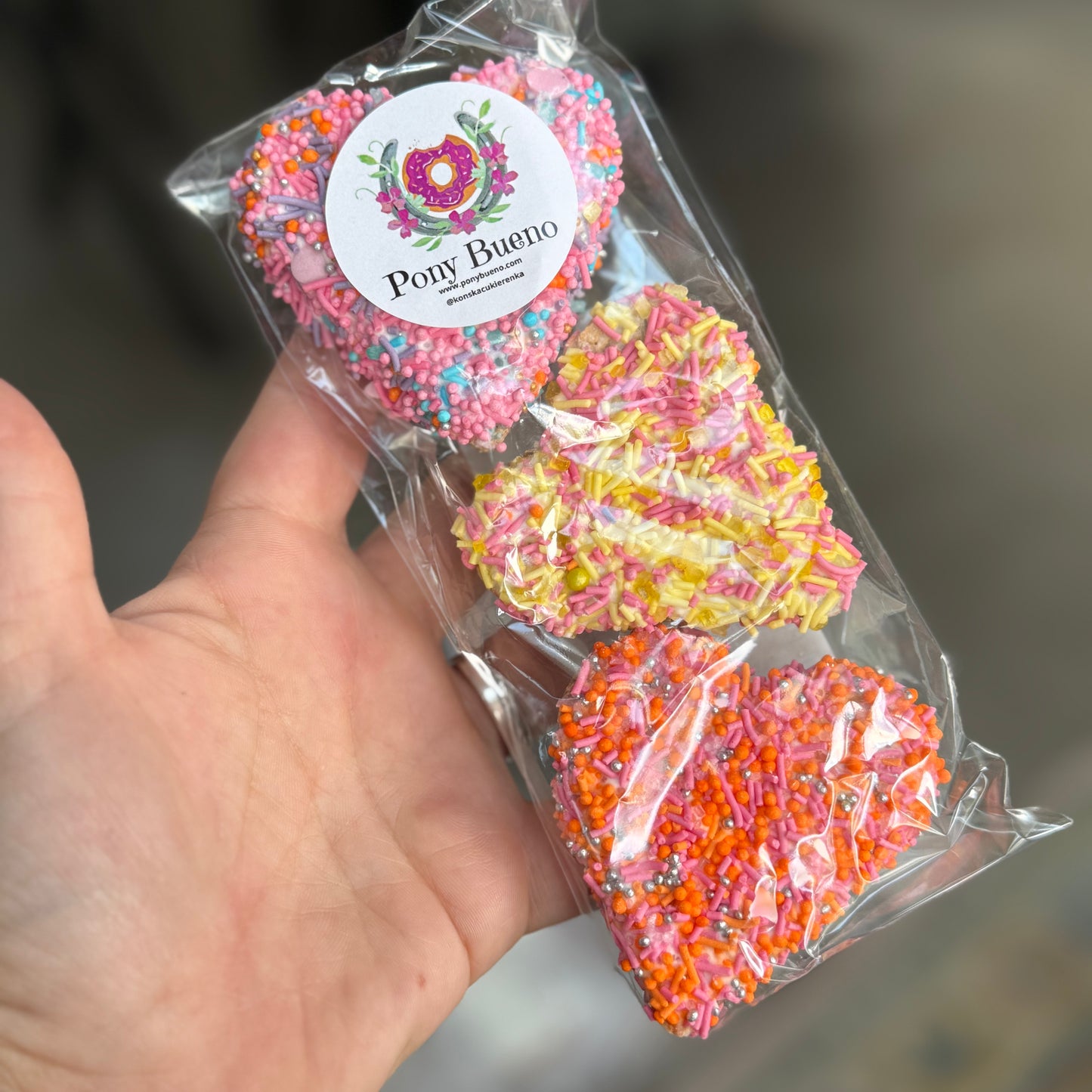 Konska Cukierenka - Luxe paardenkoekjes Sweethearts 3x