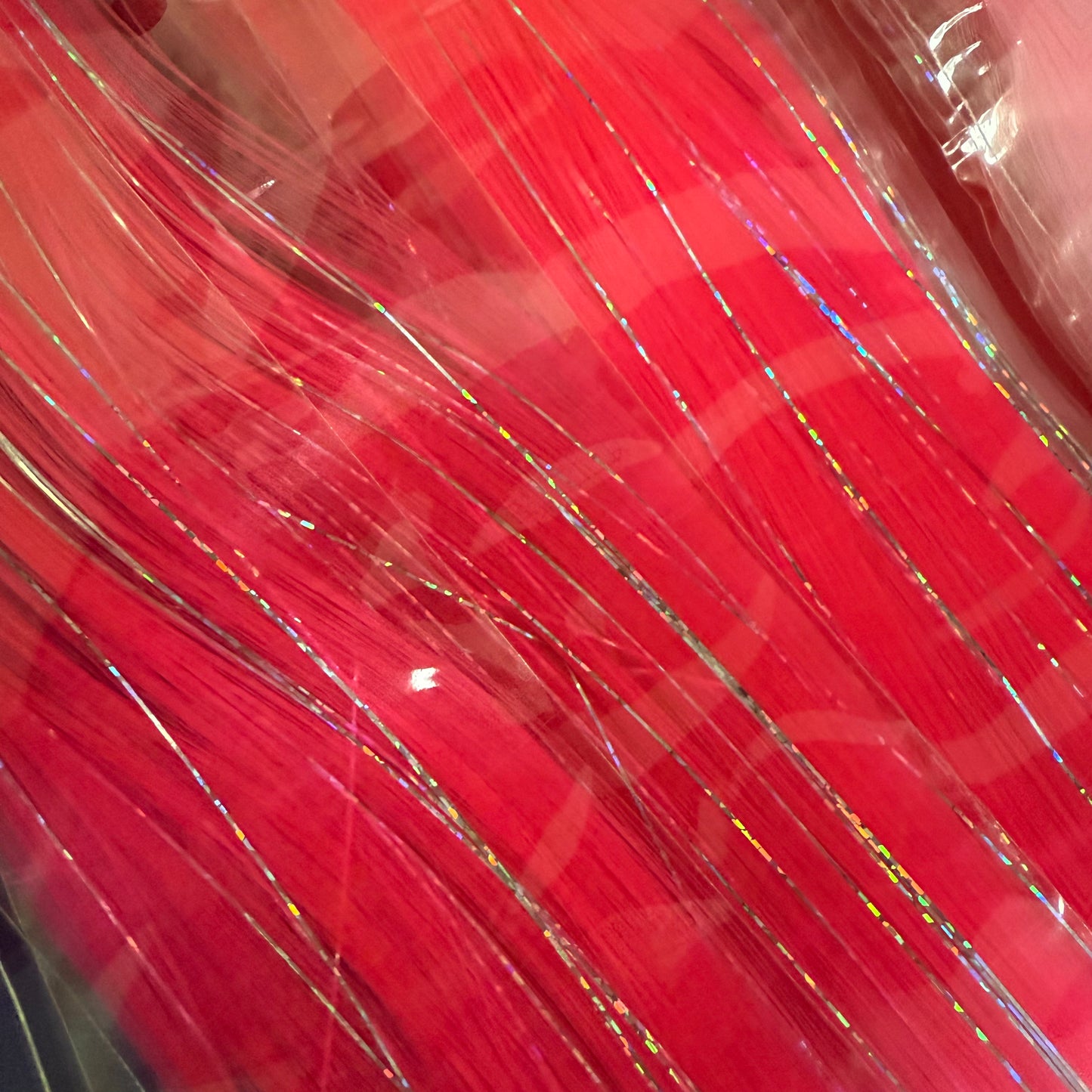 FMH - Clip-in combi haarextenties gekleurd haar met tinsels voor staart en manen