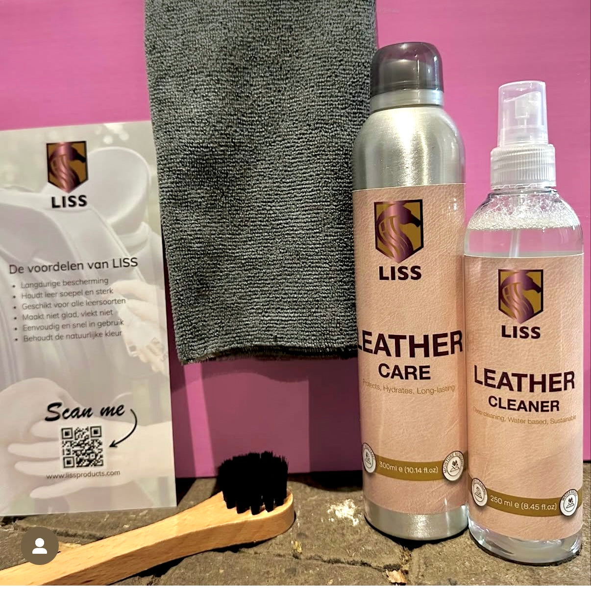 LISS - Leather Care maintenance set