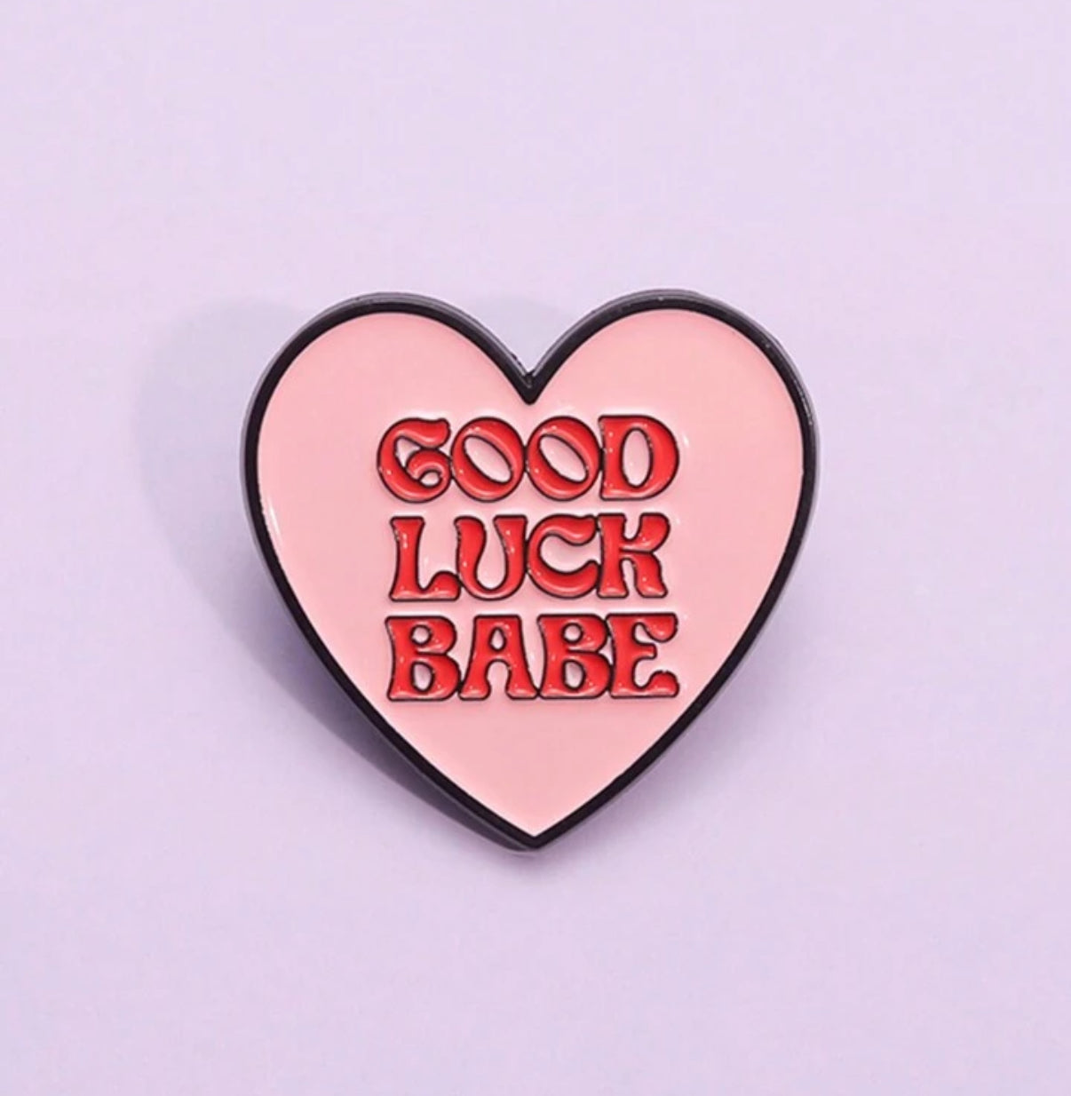 FMH - Emaille pin ‘Girl power’ of ‘Good luck’