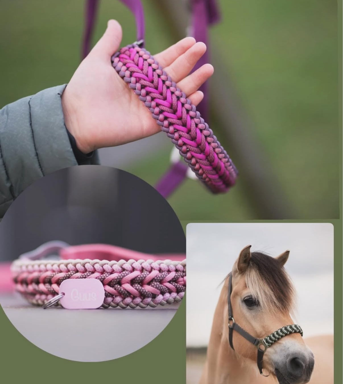 Design Your Own! - Handgemaakte Paardenhalsters - Eigen ontwerp halster