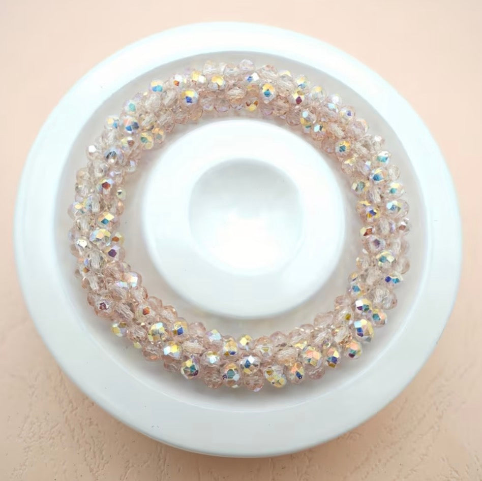 FMH - Elastico glitter per chignon tinta unita