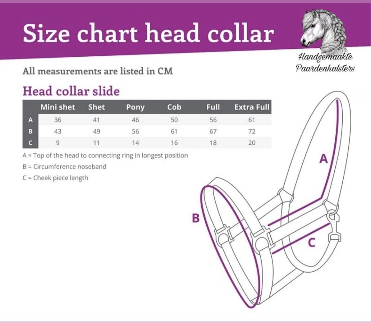 Handgefertigte Pferdehalfter - Knotenhalfter 'Cutie' rosa/beige