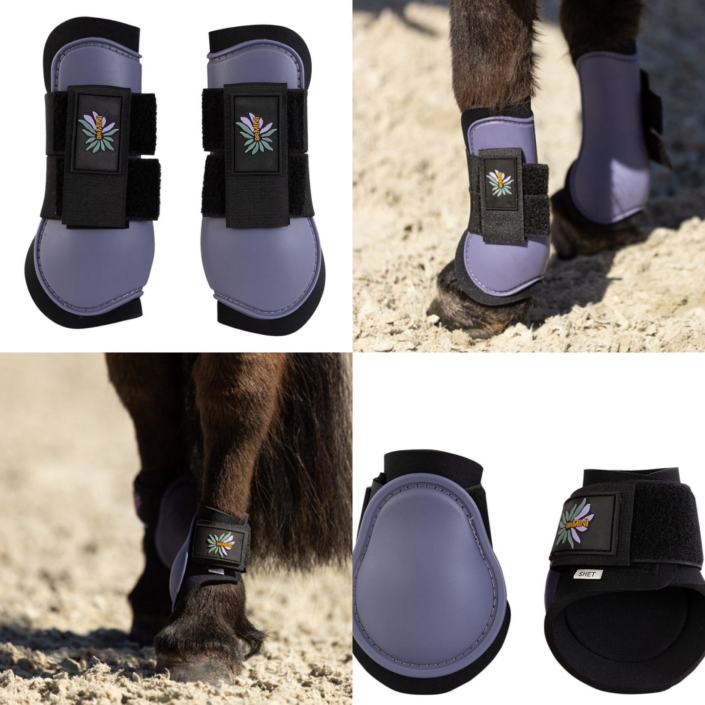 E0002 - BR mini peesbeschermers en strijklappen set Cadet PONY (kleine Cob) NIEUW