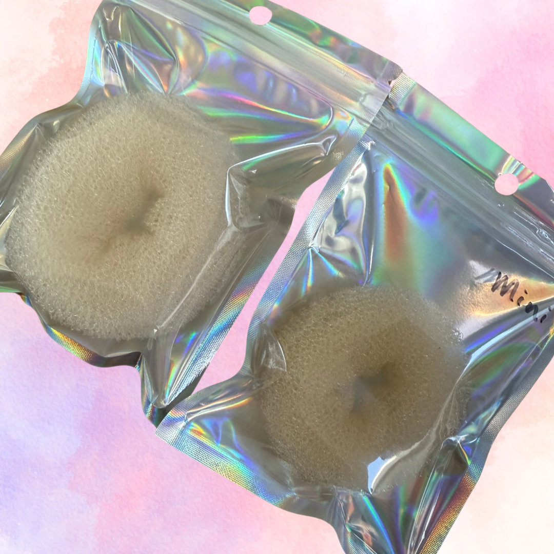 FMH - Mini donut blond, bruin of zwart 6cm