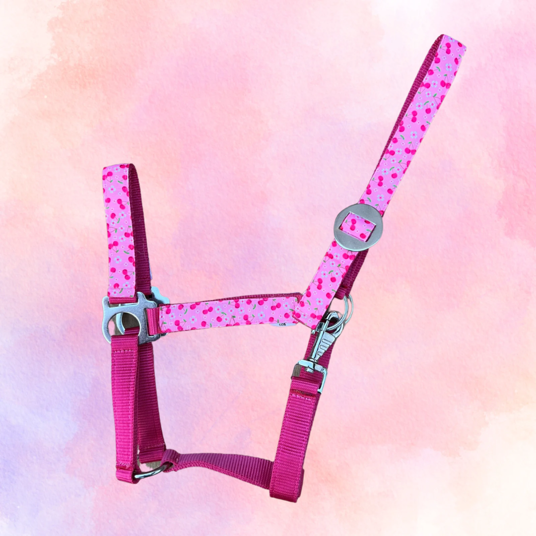 Happy Halsters - Fuchsia kersjes halster