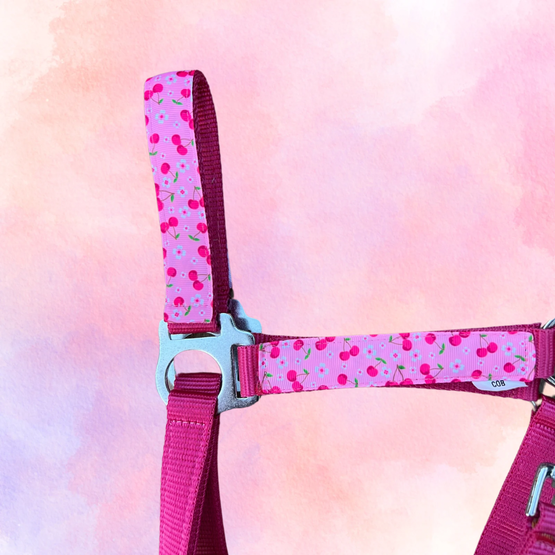 Happy Halsters - Fuchsia kersjes halster