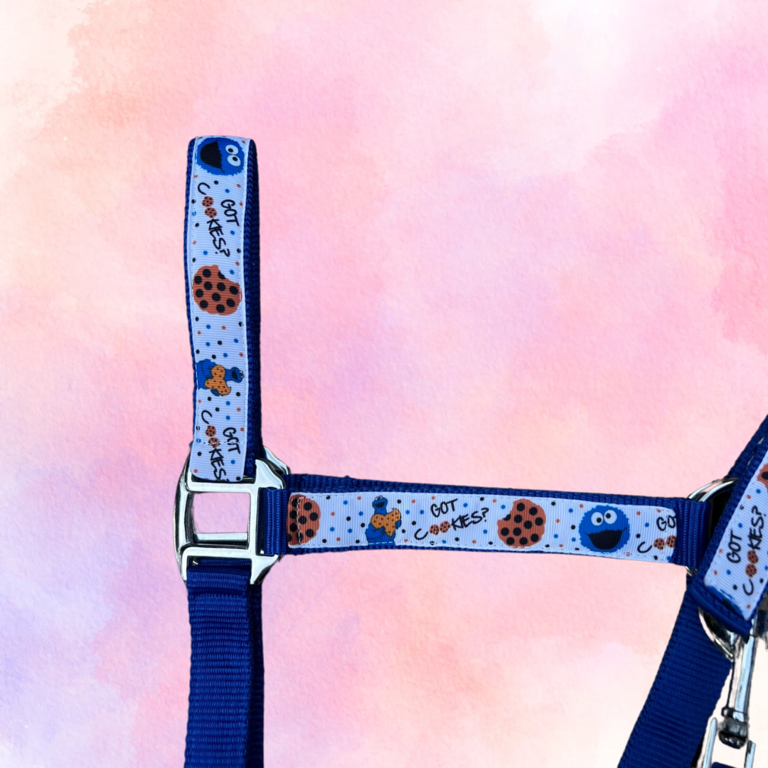 Happy Halsters - Blauw koekjes halster