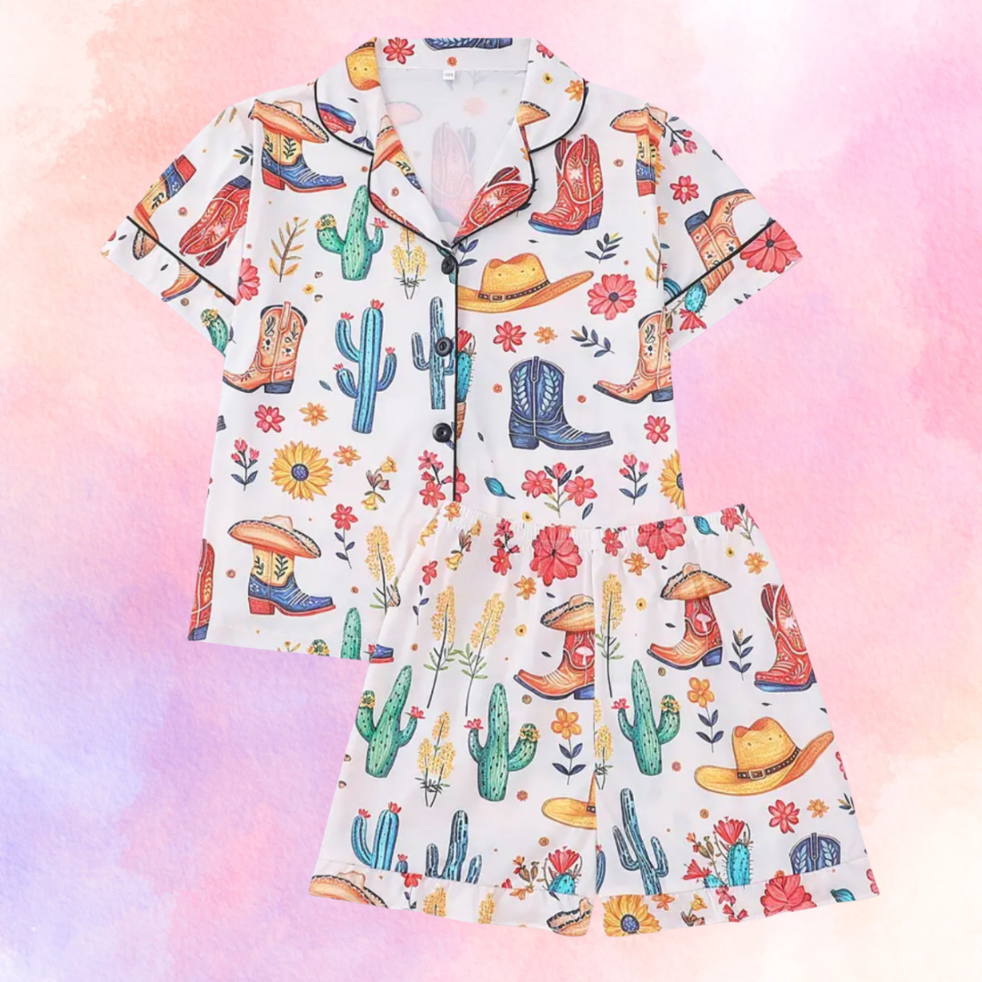 FMH - Kinder zomerse pyjama set/ loungepak Farm Ranch