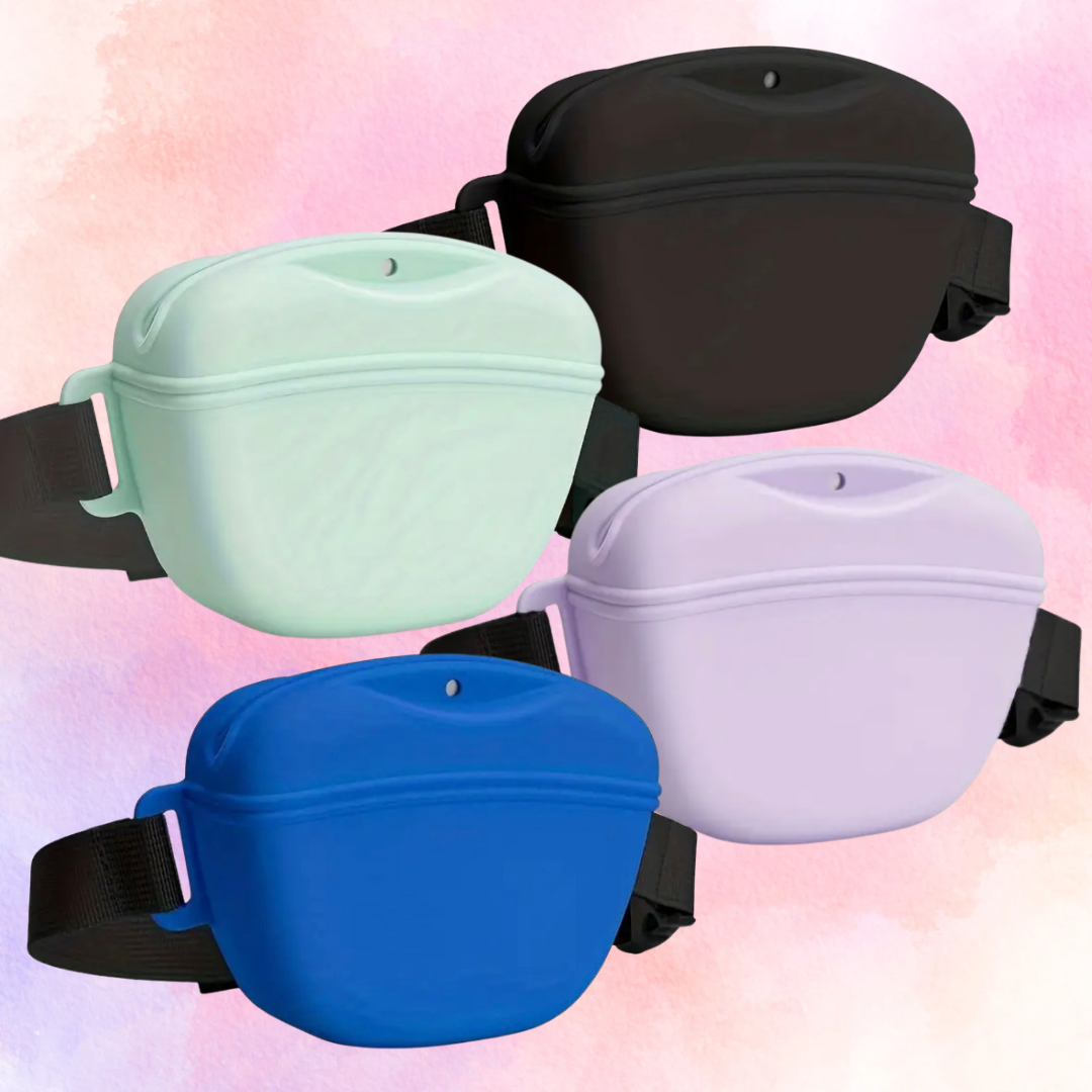 FMH - Silicone training snack bag with clip or belly band for small sweets