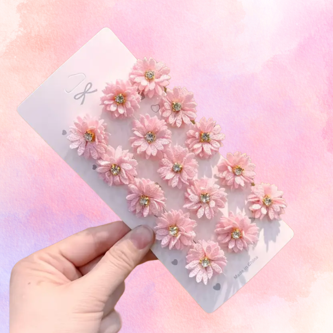 FMH - Blumen Haar- und Mähnenspangen 10 Stk.