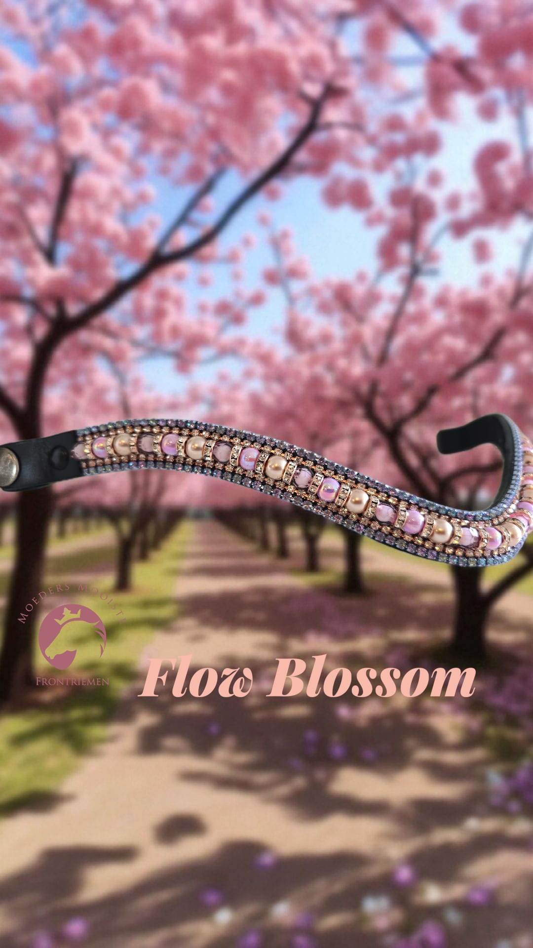 Moeders Mooiste Frontriemen - Deluxe “Flow Blossom” Z-D