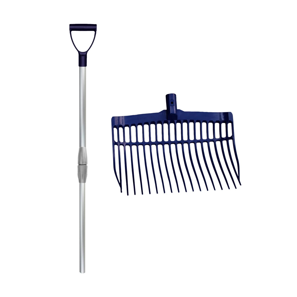Vplast - Mestvork met steel roze/zwart/blauw