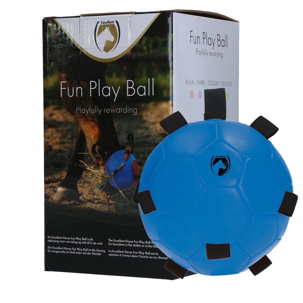 Excellent Horse - Maximus Fun Play Ball speelbal voederbal roze/blauw