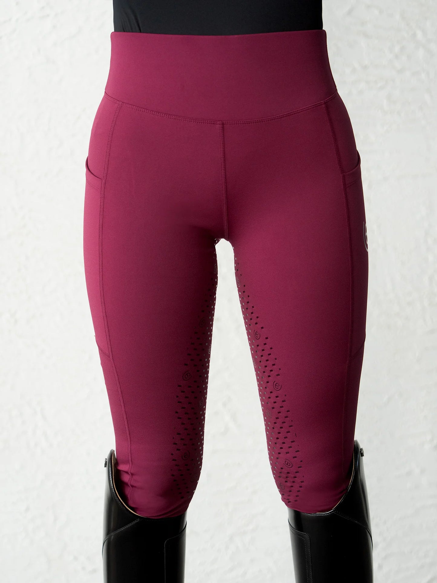 Equestrian Stockholm - FW26 Merlot - Riding Tights Movement rijlegging