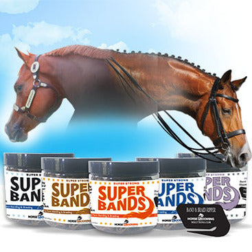 Horse Grooming - Super Bands starke Haargummis für Pferde
