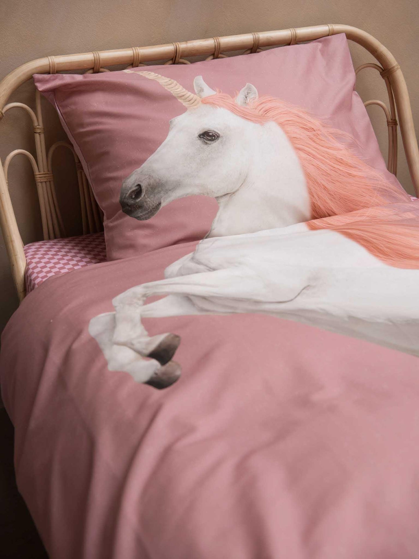 Snurk - Dekbedovertrek Unicorn roze