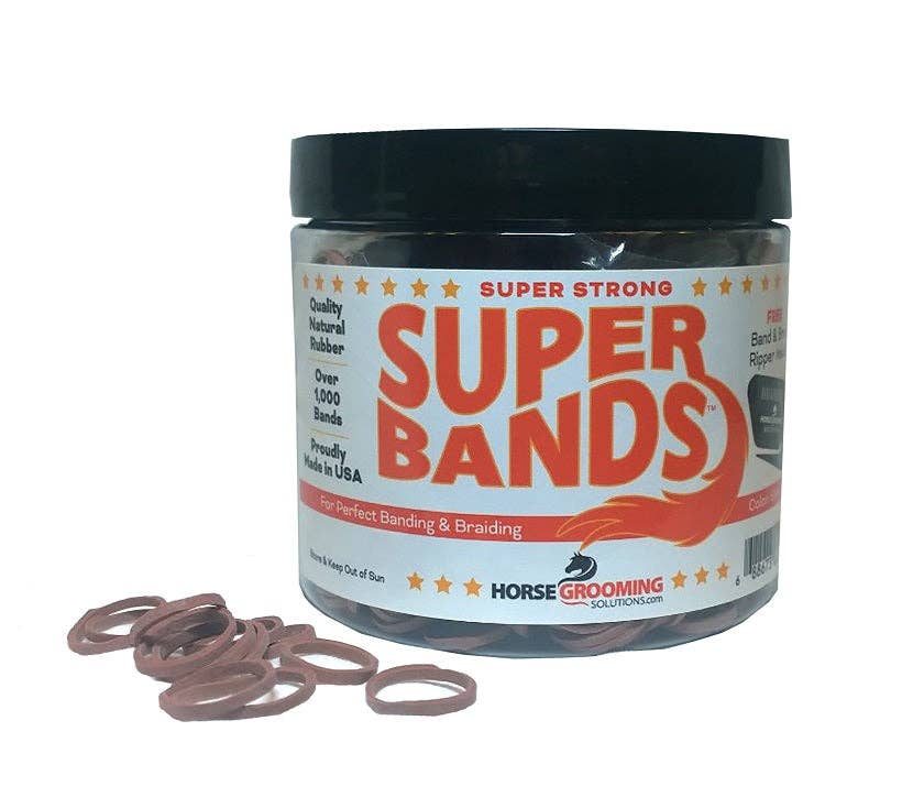 Horse Grooming - Super Bands sterke haarelastieken voor paarden