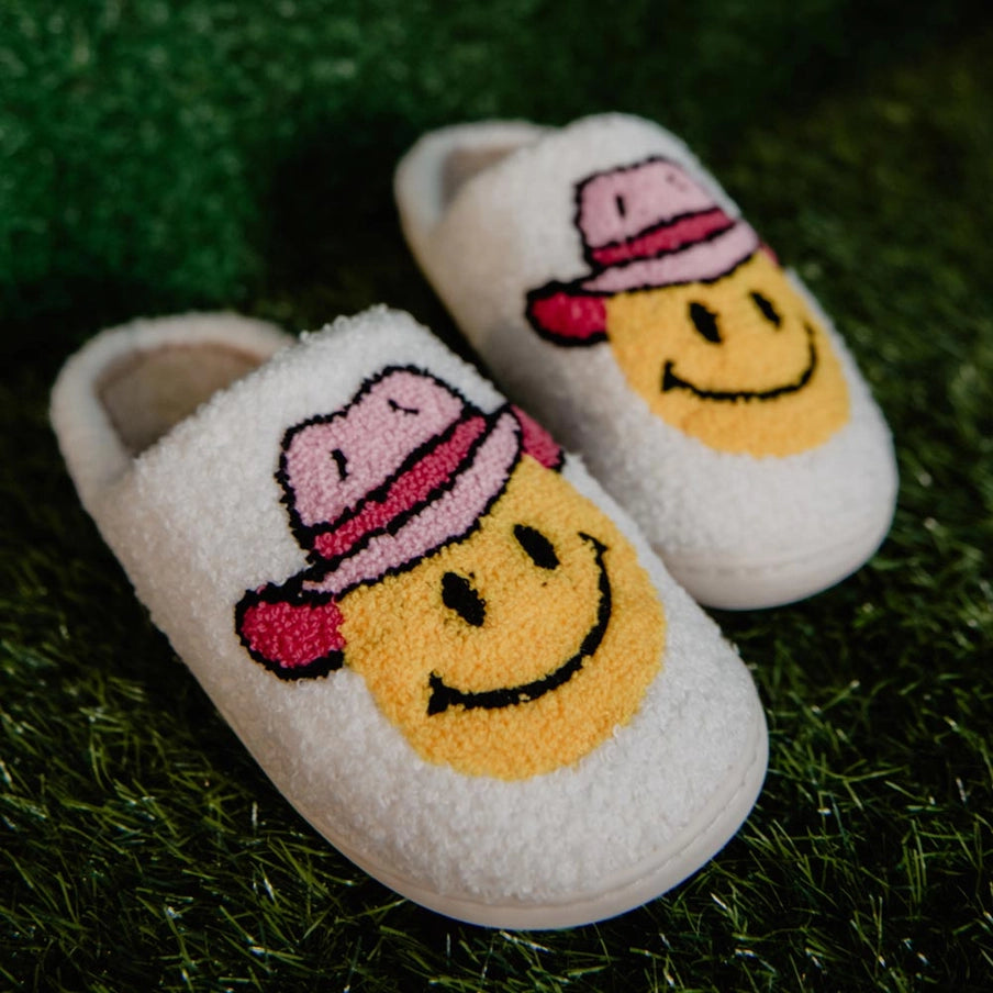 Katydid - Western Smiley Fuzzy Hausschuhe Booties
