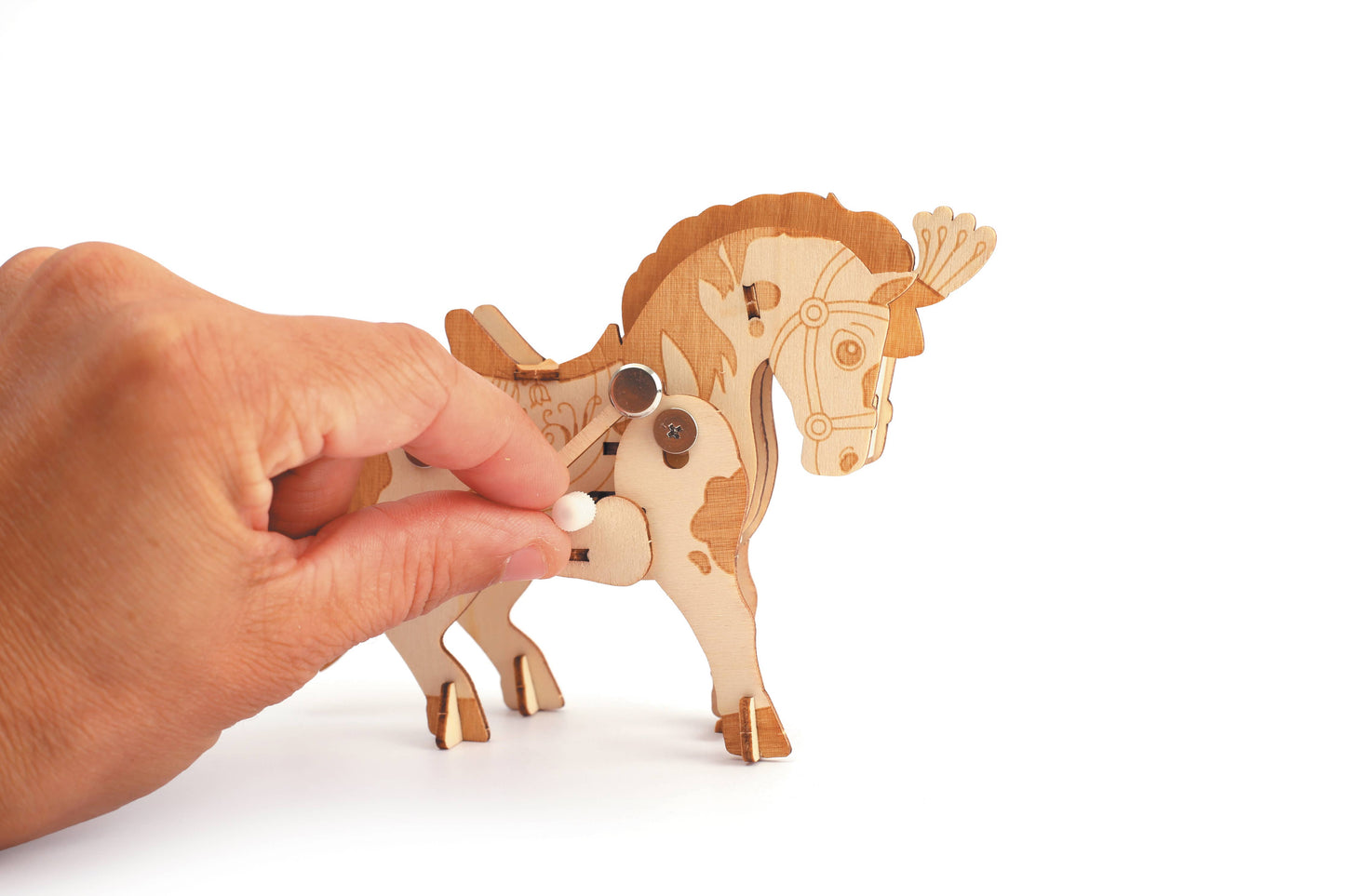 Graine Creative - 3D houten model Mechanisch paard