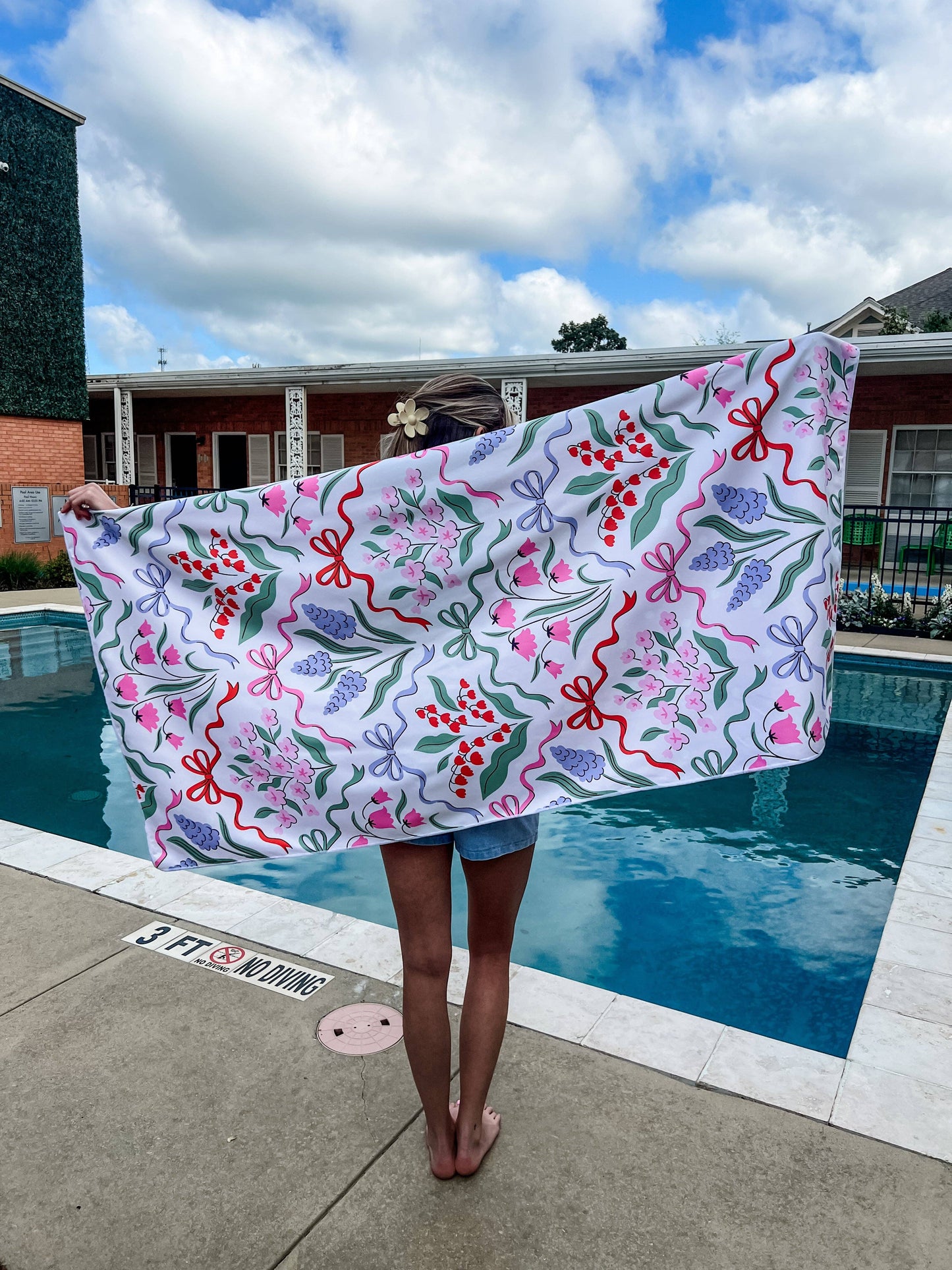 Pierce & Pine - Sneldrogende Handdoek Multi Floral
