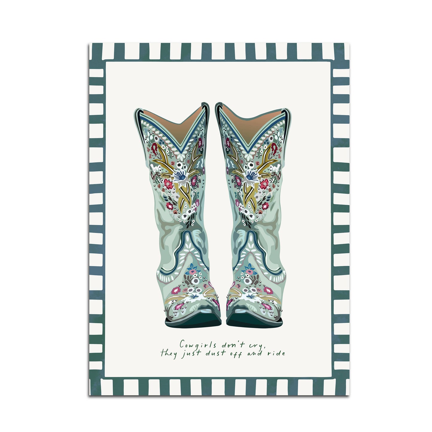 Seven Icons - Kunstdruk Print Cowgirls don't cry A4/A3/A2