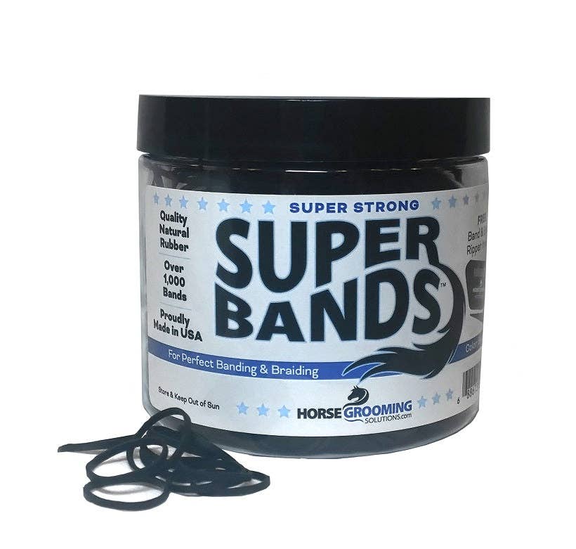 Horse Grooming - Super Bands sterke haarelastieken voor paarden