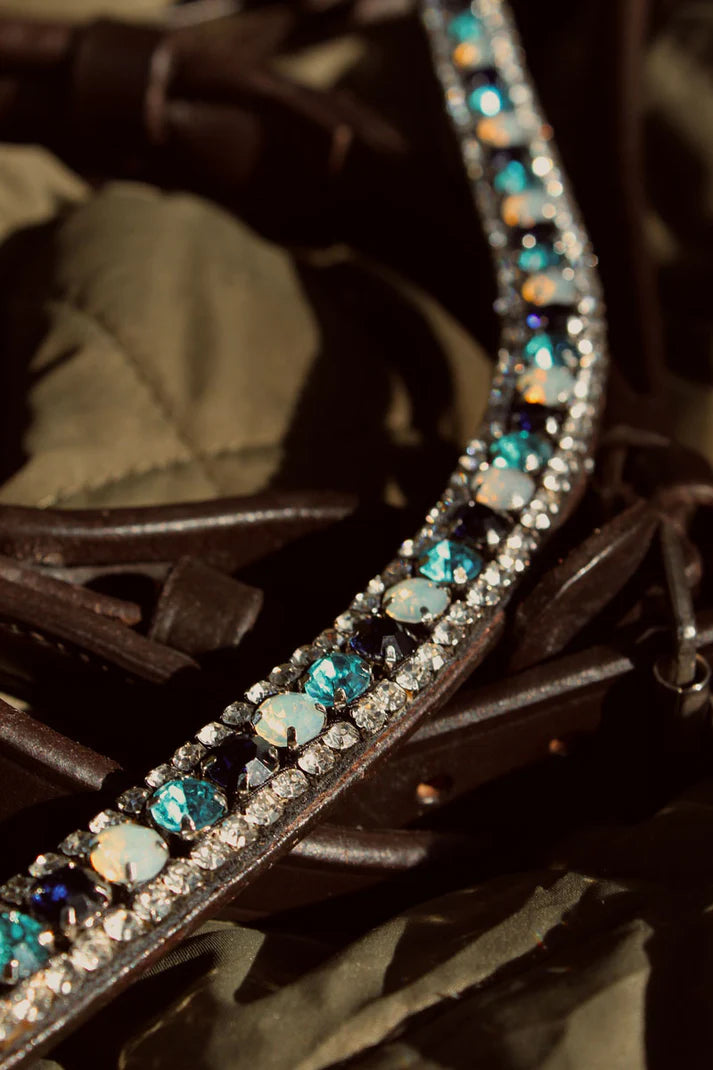 Lucas & Lilli - Frontal en cuir noir Diamante Blue Fizzy