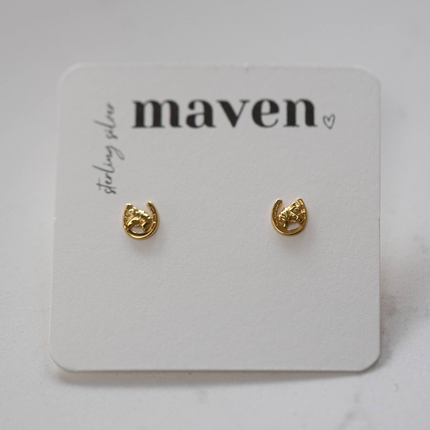 Maven - Barn hoefijzer oorknopjes