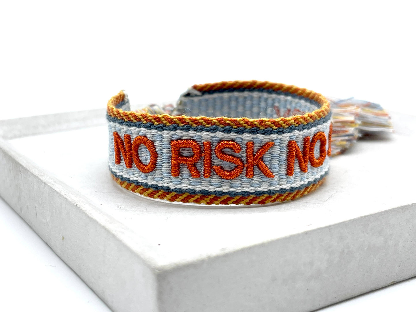 Parsley & Pepper - Bracelet No Risk, No Story bleu clair/orange