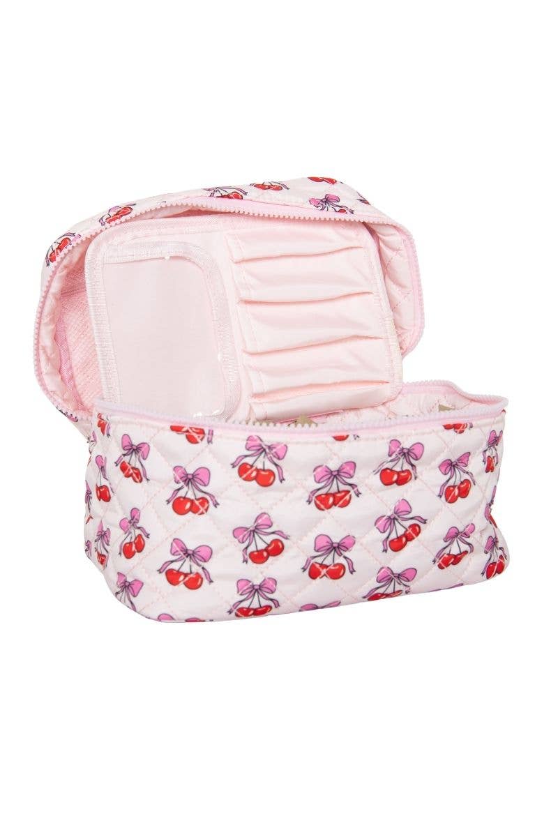 KatyDid - Cherry & Bows Make-up tas