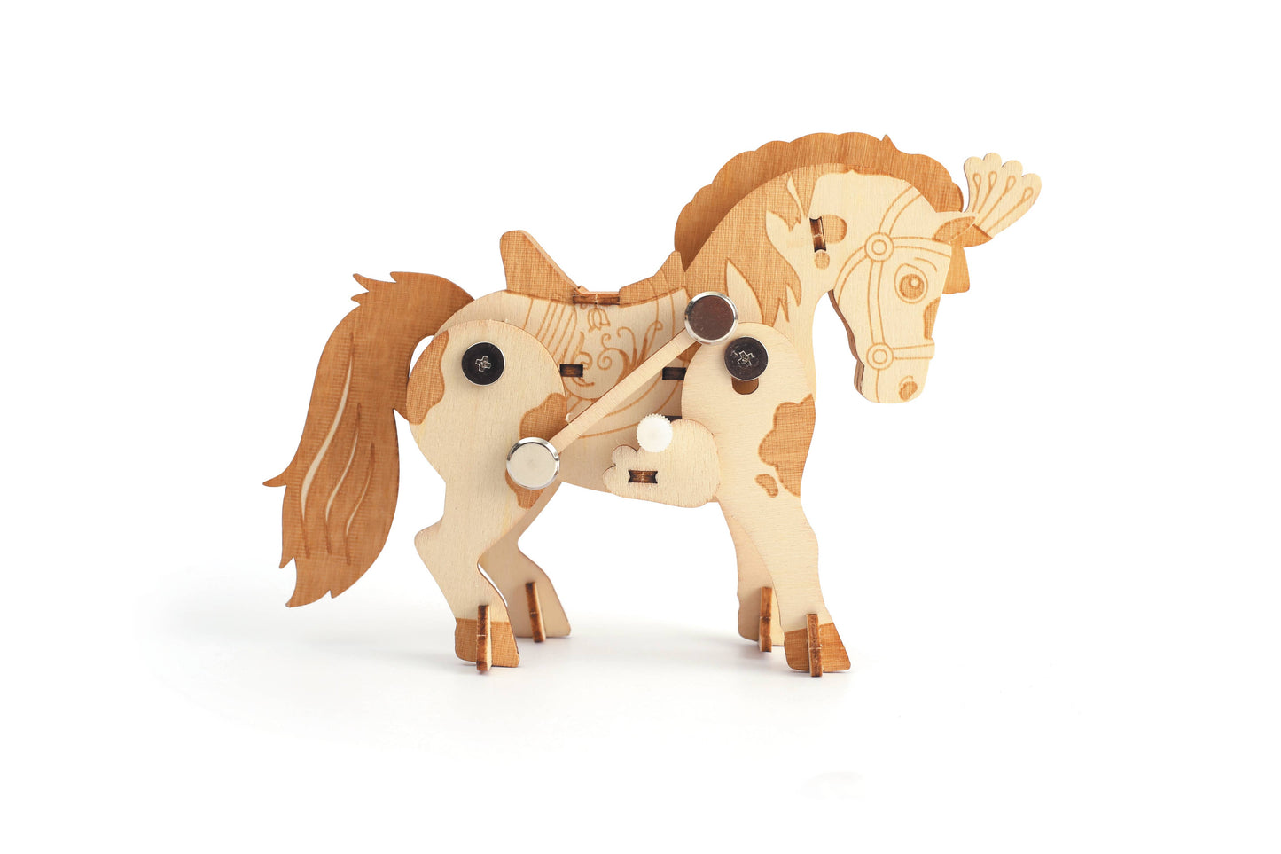Graine Creative - 3D houten model Mechanisch paard
