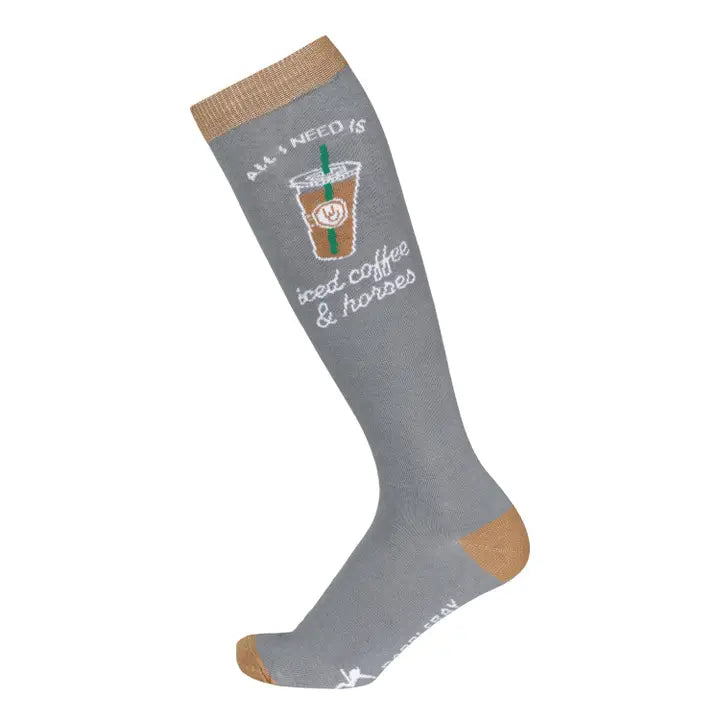 Dapplebay - Gebreide laarzensokken Iced coffee