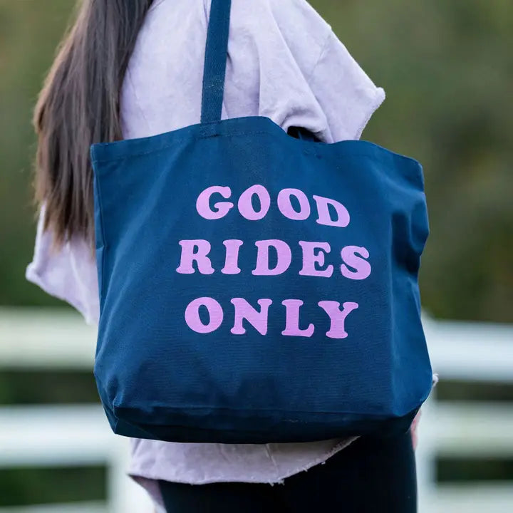 First come, first served - Dapplebay - Tote bag. Good rides only.