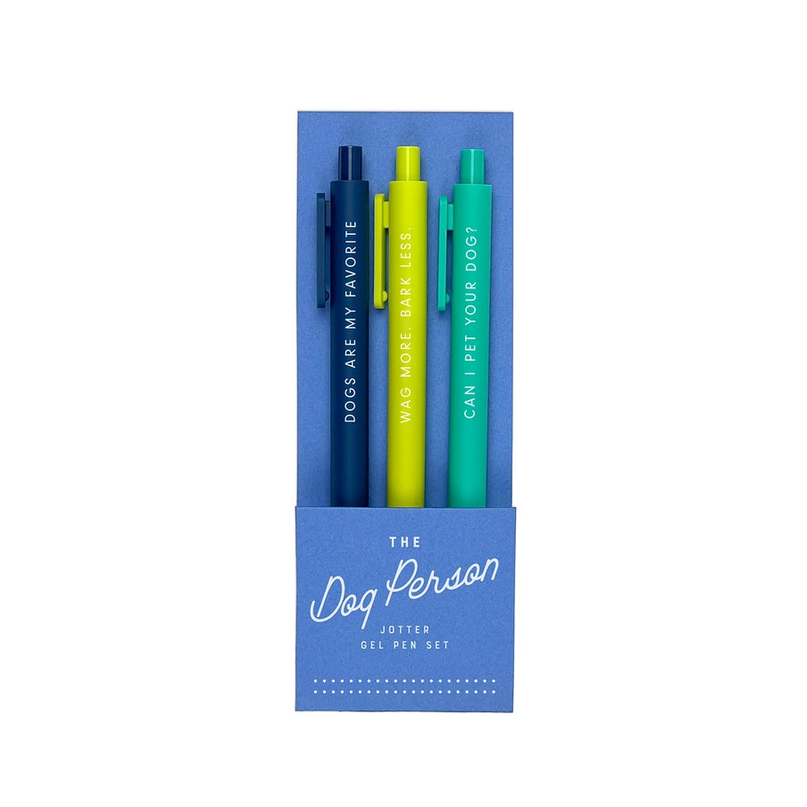 The Ruff House - Jotter gelpen set Yeehaw/ Dog/ Coffee/ Dreamer