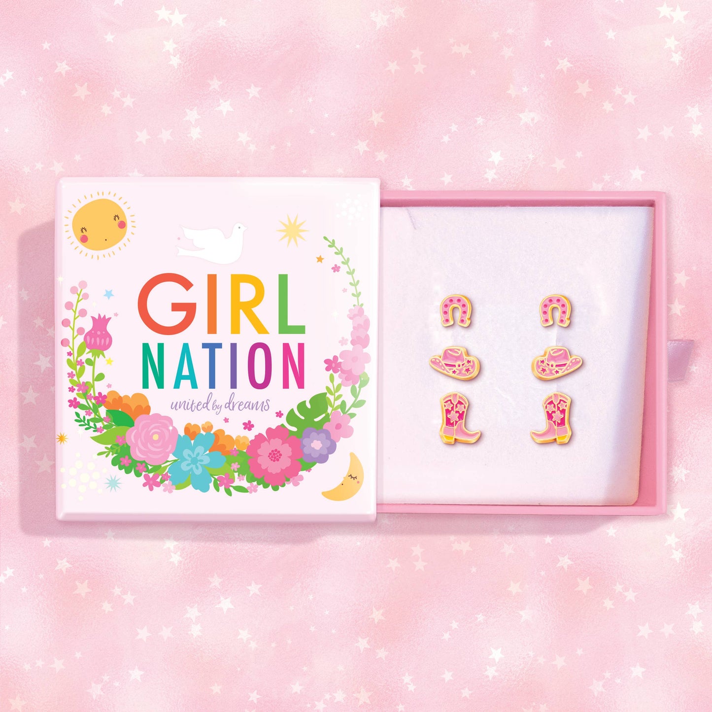 Girl Nation - Set triple de pendientes Cowgirl Cutie